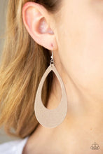 Load image into Gallery viewer, What a Natural Brown Leather Earrings
