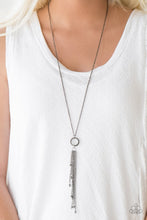 Load image into Gallery viewer, Sparkling Crescendo Black Necklace