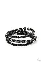 Load image into Gallery viewer, It’s a Vibe Black Coil Bracelet