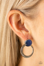 Load image into Gallery viewer, Glow Roll Blue Post Earrings