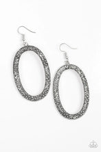 Load image into Gallery viewer, Rhinestone Rebel Silver Earrings