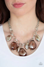 Load image into Gallery viewer, Looking Glass Glamorous Brown Necklace