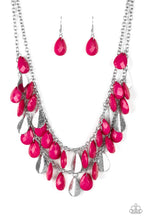 Load image into Gallery viewer, Life of the Fiesta Pink Necklace