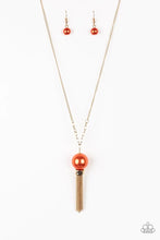 Load image into Gallery viewer, Belle of the Ballroom Orange Necklace