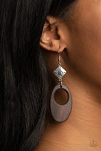 Load image into Gallery viewer, Retro Reveal Brown Wood Earrings