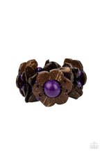Load image into Gallery viewer, Mediterranean Mangrove Purple Wood Bracelet