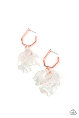 Jaw Droppingly Jelly Copper Acrylic Earrings