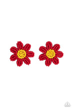 Load image into Gallery viewer, Sensational Seeds Red Post Earrings