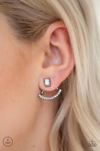 Load image into Gallery viewer, Delicate Arches Black Jacket Earrings