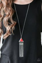 Load image into Gallery viewer, Painted Plateaus Red Necklace