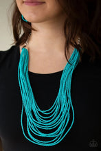 Load image into Gallery viewer, Peacefully Pacific Blue Seed Bead Necklace