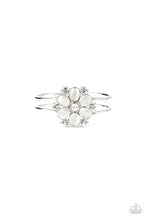 Load image into Gallery viewer, Garden Extravagance White Hinged Bracelet