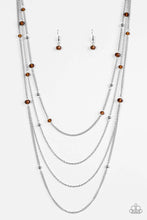 Load image into Gallery viewer, On The Front Shine Brown Necklace