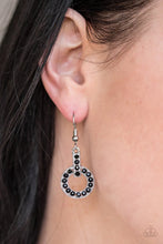 Load image into Gallery viewer, Pour Some Glitter On Me Black Earrings