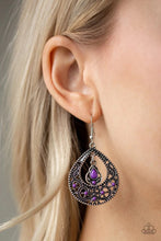 Load image into Gallery viewer, All Girl Glow Purple Earrings