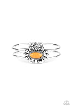 Load image into Gallery viewer, Serene Succulent Orange Hinged Bracelet