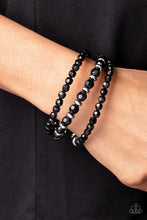 Load image into Gallery viewer, It’s a Vibe Black Coil Bracelet
