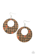 Load image into Gallery viewer, Put a Cork In It Black Earrings