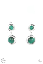 Load image into Gallery viewer, Subtle Shimmer Green Clip On Earrings