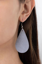 Load image into Gallery viewer, Subtropical Seasons Silver Leather Earrings