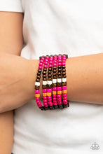 Load image into Gallery viewer, Dive Into Maldives Pink Wood Bracelet