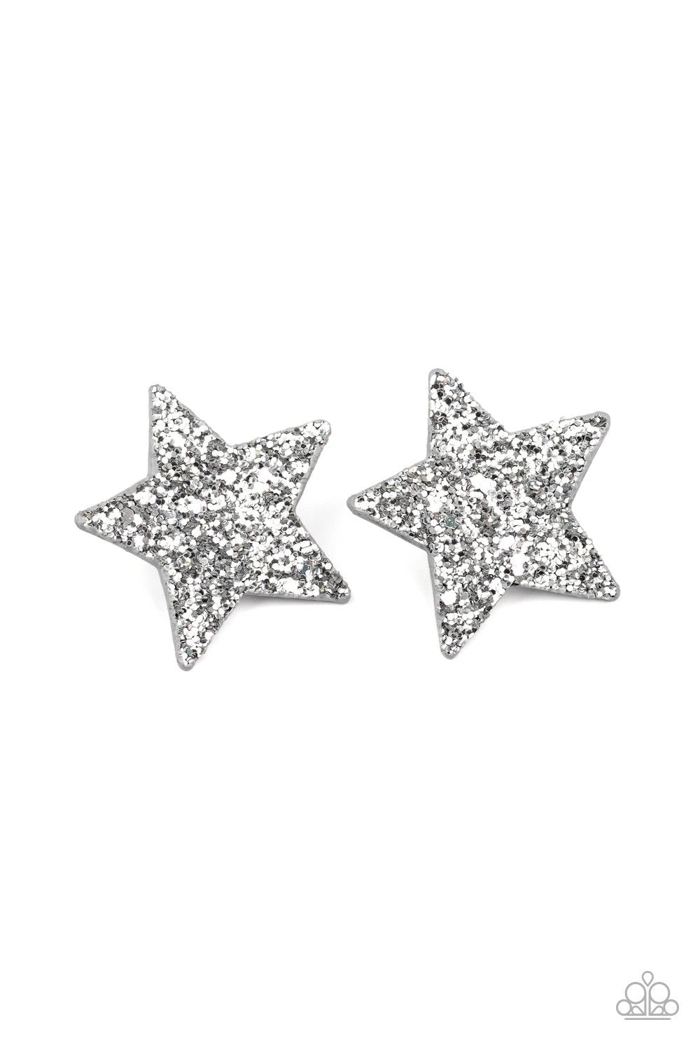 Star Spangled Superstar Silver Hair Clips