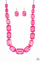 Load image into Gallery viewer, Ice Versa Pink Acrylic Necklace