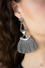 Load image into Gallery viewer, Puma Prowl Silver Tassel Earrings