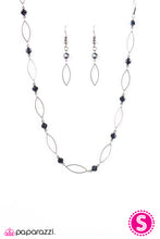 Load image into Gallery viewer, Time is of the Essence Blue Necklace