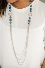 Load image into Gallery viewer, Pour the Wine Blue Necklace