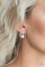 Load image into Gallery viewer, Stylishly Suave White Post Earrings