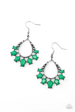 Load image into Gallery viewer, Flamboyant Ferocity Green Earrings