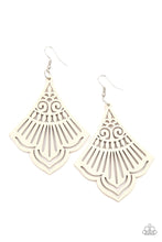 Load image into Gallery viewer, Eastern Escape White Wood Earrings