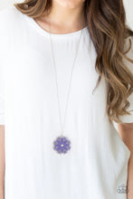 Load image into Gallery viewer, Spin Your Pinwheels Purple Necklace