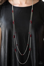 Load image into Gallery viewer, Swag and Sparkle Red Necklace