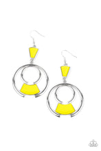 Load image into Gallery viewer, Deco Dancing Yellow Earrings
