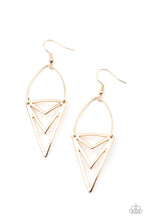 Load image into Gallery viewer, Proceed with Caution Gold Earrings