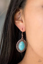 Load image into Gallery viewer, Aztec Horizons Copper Earrings