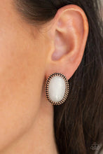 Load image into Gallery viewer, Shiny Sediment Copper Post Earrings