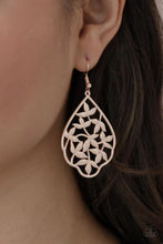 Load image into Gallery viewer, Taj Mahal Gardens Rose Gold Earrings