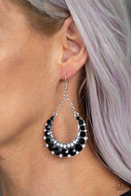 Load image into Gallery viewer, Once in a Showtime Black Earrings