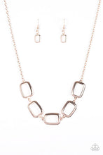 Load image into Gallery viewer, Gorgeously Geometric Rose Gold Necklace