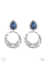 Load image into Gallery viewer, Exotic Escape Blue Clip On Earrings