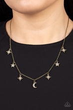 Load image into Gallery viewer, Cosmic Runway Brass Necklace