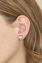 Load image into Gallery viewer, Prismatic Shine Black Post Earrings
