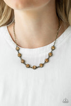 Load image into Gallery viewer, Starlit Socials Brass Necklace