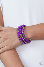 Load image into Gallery viewer, Vibrant Verve Purple Coil Bracelet