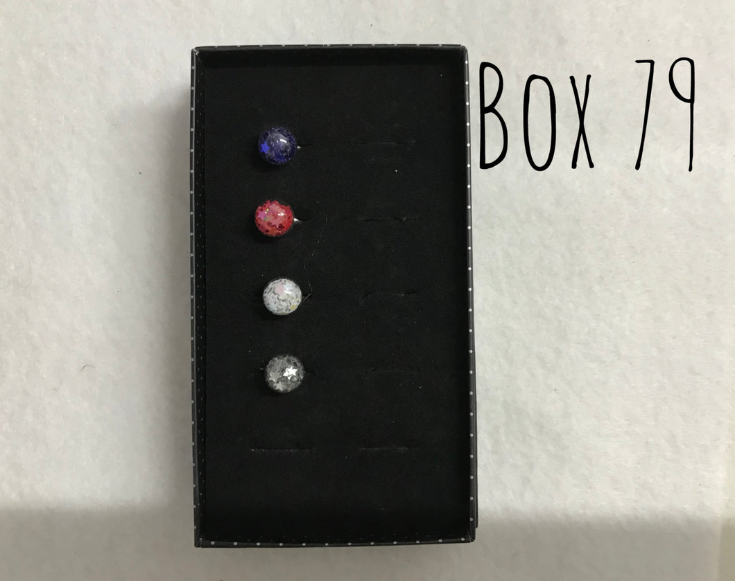 Starlet Shimmer Balls w/Star Confetti Rings Box 79