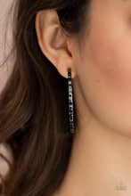 Load image into Gallery viewer, Grungy Grit Black Earrings