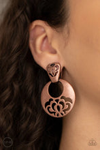 Load image into Gallery viewer, Industrial Eden Copper Clip On Earrings